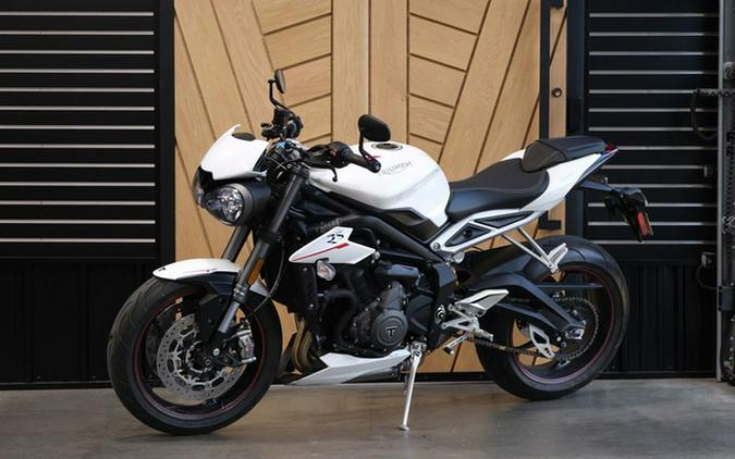 2019 Triumph Street Triple RS Crystal White