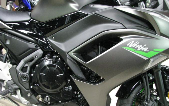 2024 Kawasaki Ninja® 650 Metallic Matte Graphenesteel Gray/Ebony