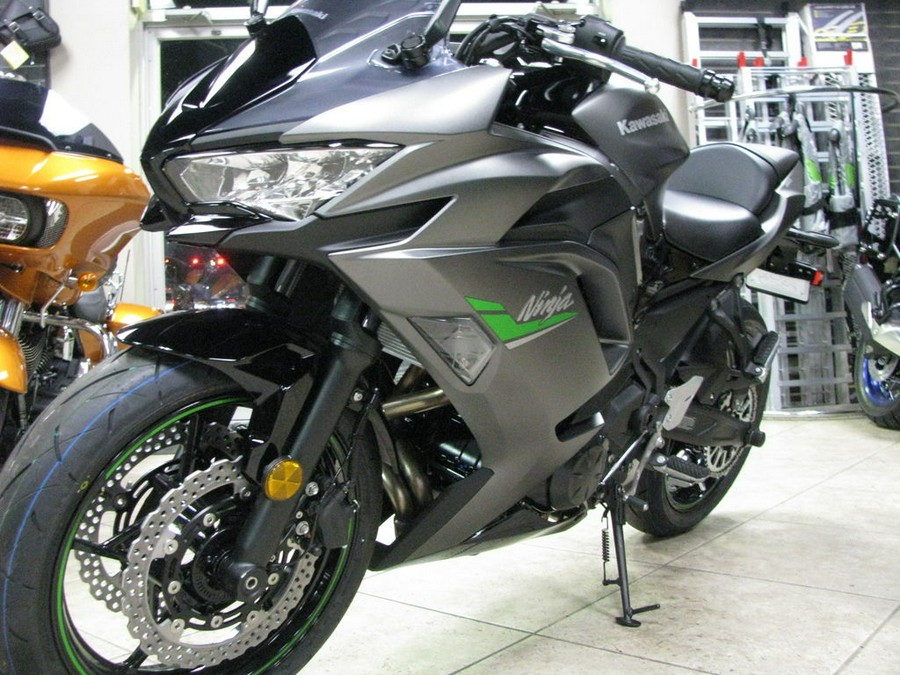 2024 Kawasaki Ninja® 650 Metallic Matte Graphenesteel Gray/Ebony