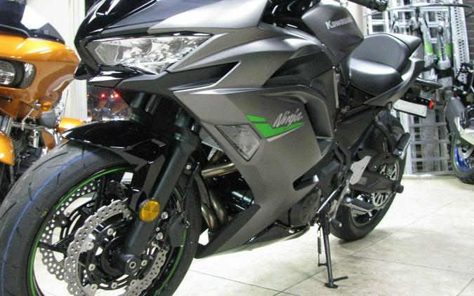 2024 Kawasaki Ninja® 650 Metallic Matte Graphenesteel Gray/Ebony