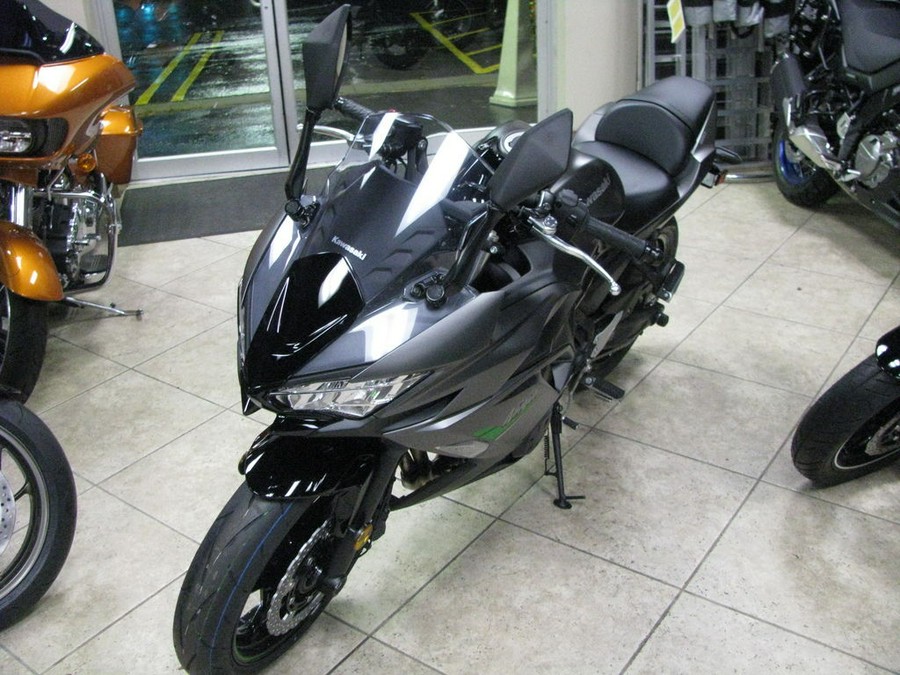 2024 Kawasaki Ninja® 650 Metallic Matte Graphenesteel Gray/Ebony