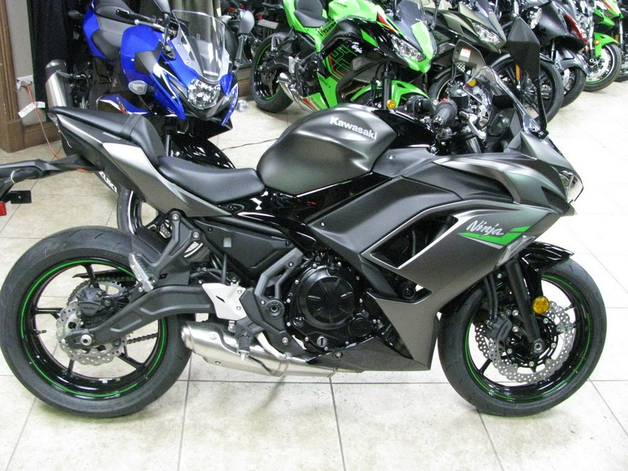 2024 Kawasaki Ninja® 650 Metallic Matte Graphenesteel Gray/Ebony