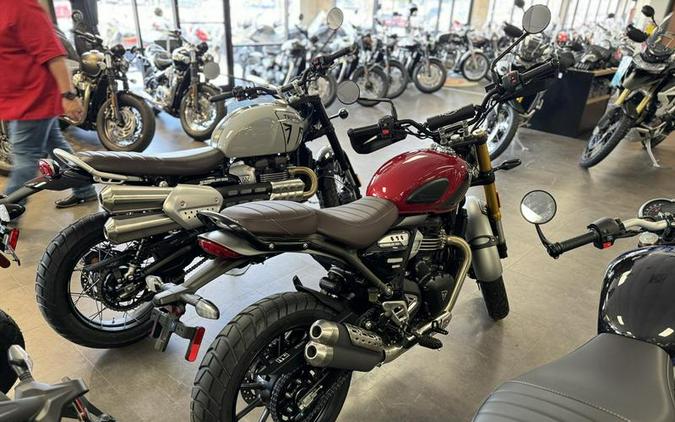 2024 Triumph Scrambler 400 X Carnival Red / Phantom Black