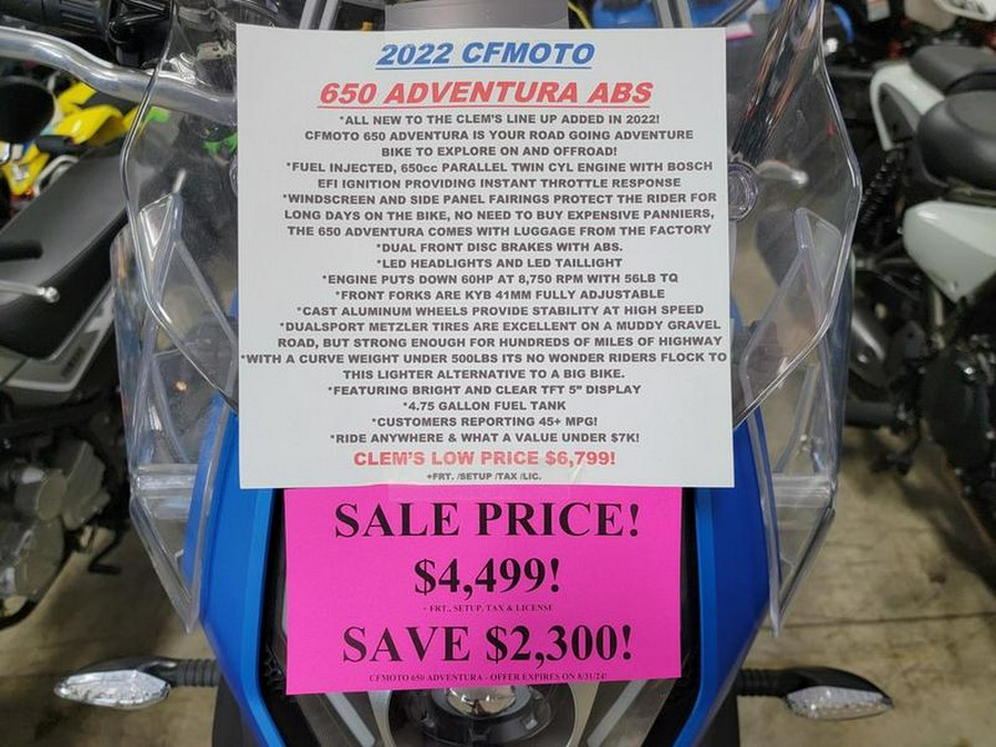 2022 CFMOTO CF650-3US