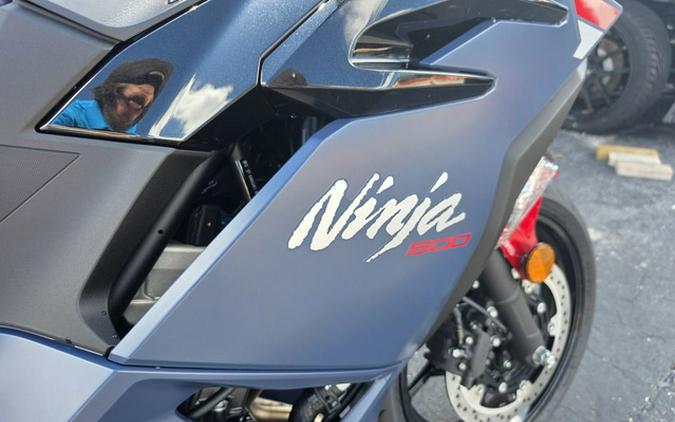 2026 Kawasaki Ninja 500 ABS Metallic Matte Twilight Blue ABS