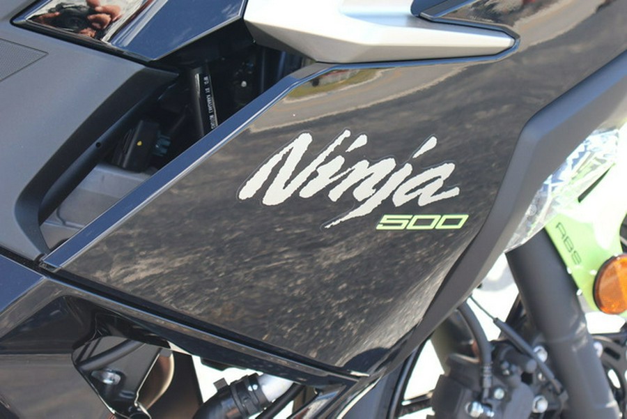2026 Kawasaki Ninja 500 ABS Metallic Yellowish Green/Ebony ABS
