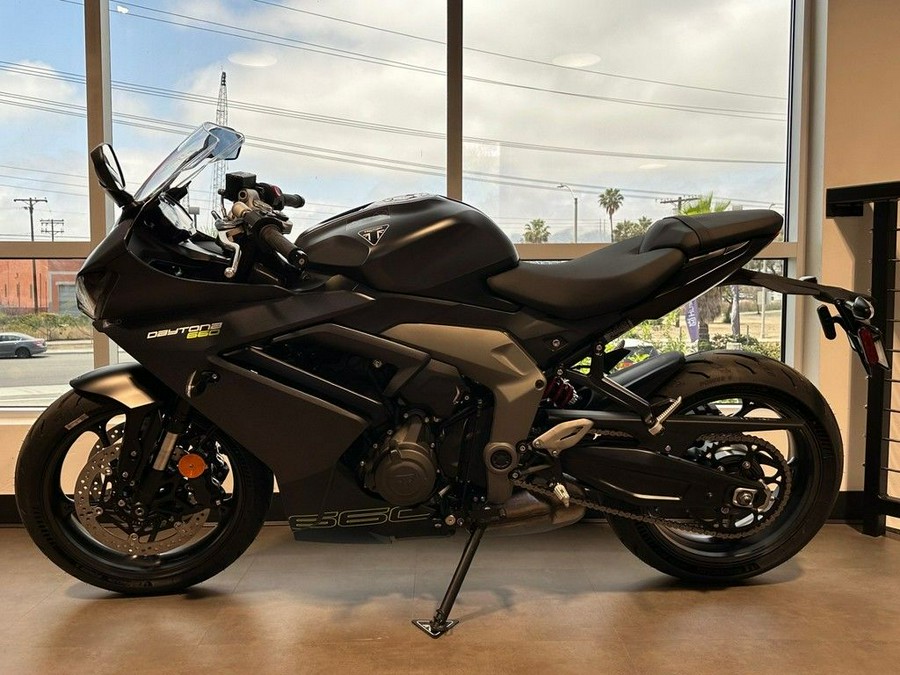 2025 Triumph Daytona 660 Satin Granite/Satin Black