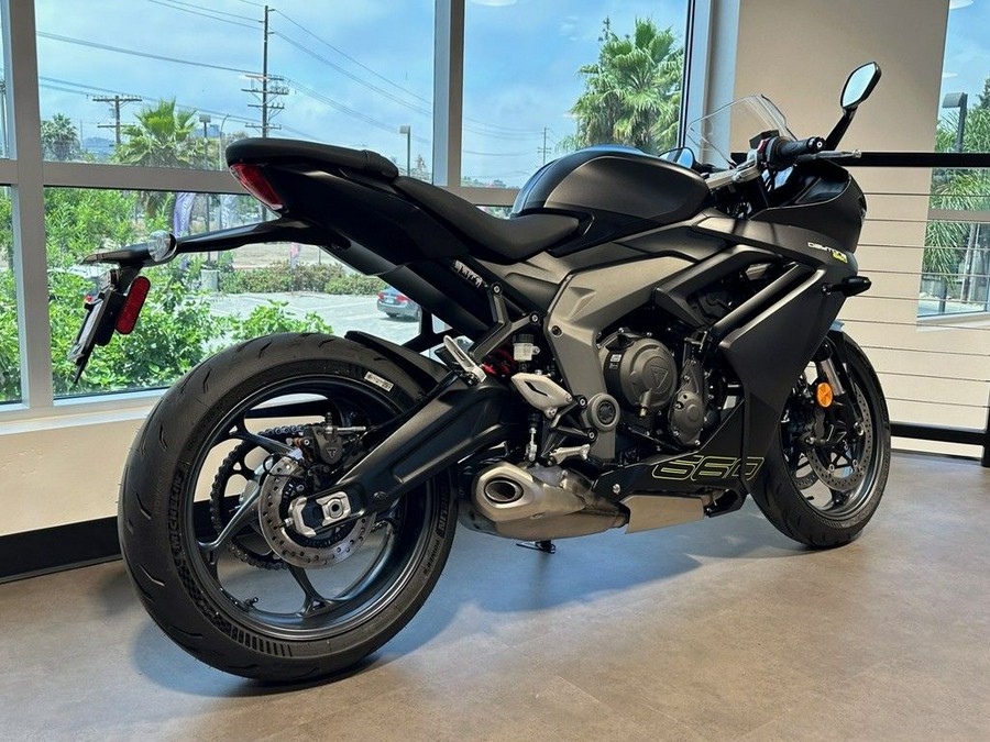 2025 Triumph Daytona 660 Satin Granite/Satin Black