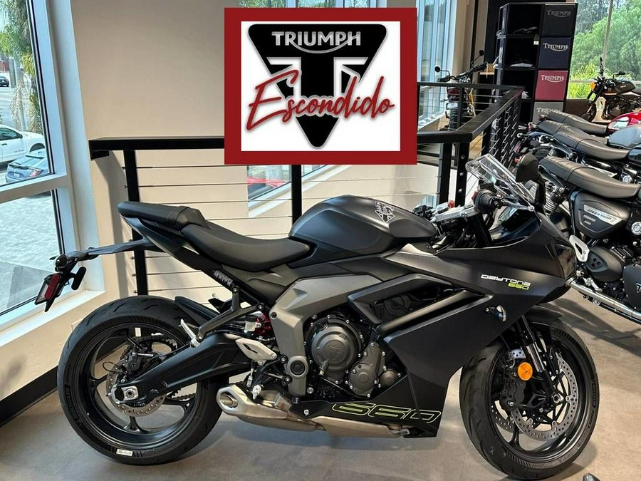 2025 Triumph Daytona 660 Satin Granite/Satin Black