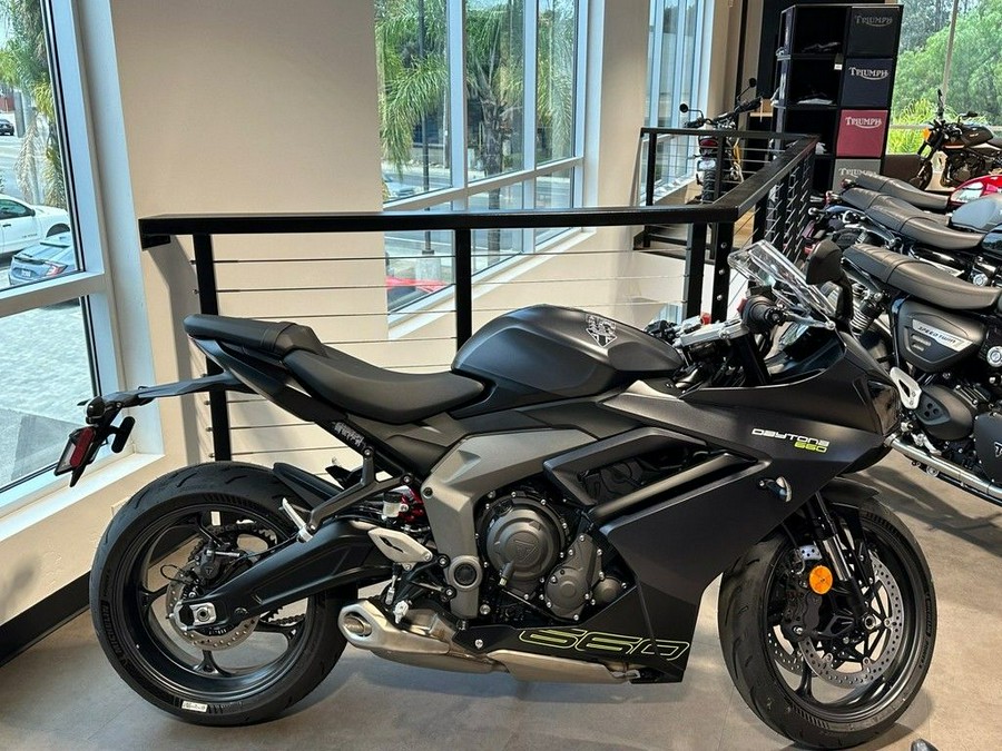 2025 Triumph Daytona 660 Satin Granite/Satin Black