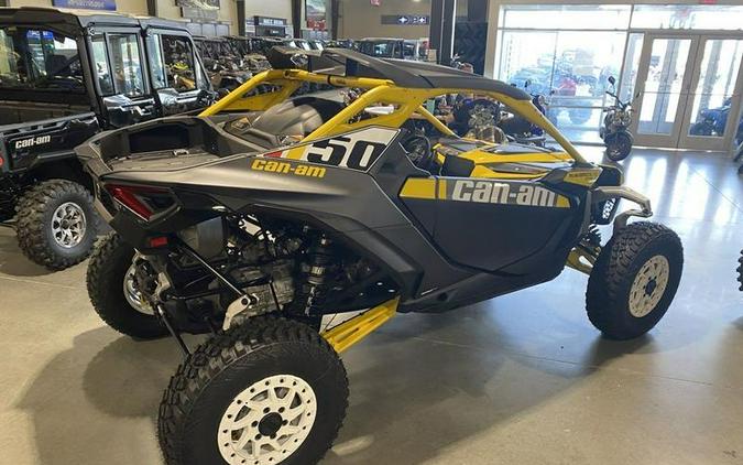 2024 Can-Am® Maverick R X RS with Smart-Shox Carbon Black & Neo Yellow