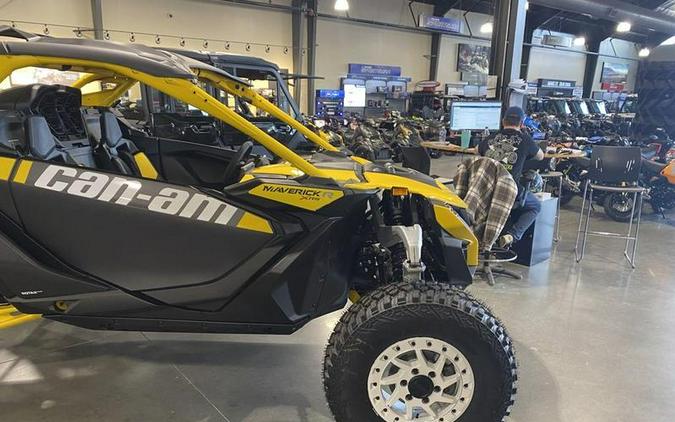 2024 Can-Am® Maverick R X RS with Smart-Shox Carbon Black & Neo Yellow