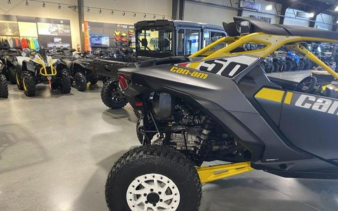 2024 Can-Am® Maverick R X RS with Smart-Shox Carbon Black & Neo Yellow