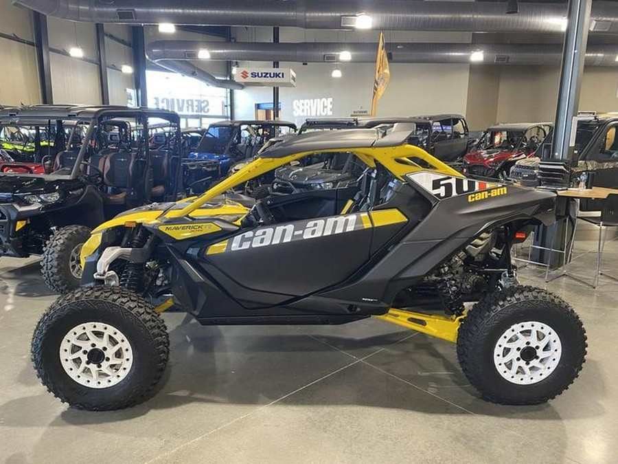 2024 Can-Am® Maverick R X RS with Smart-Shox Carbon Black & Neo Yellow