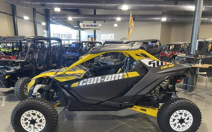 2024 Can-Am® Maverick R X RS with Smart-Shox Carbon Black & Neo Yellow