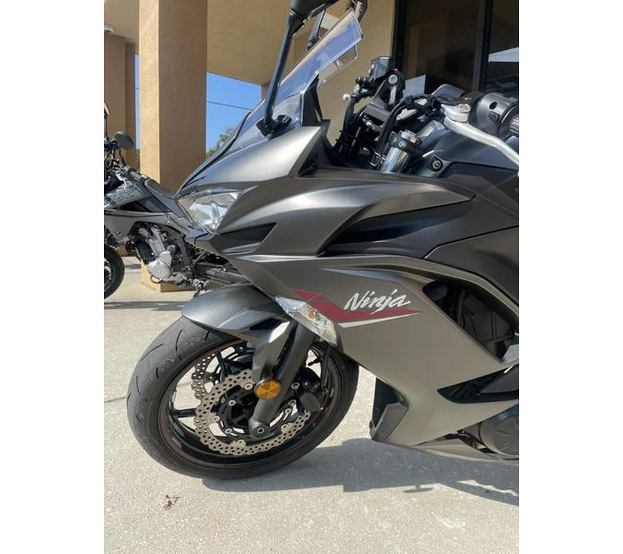 2022 Kawasaki Ninja® 650 Metallic Matte Graphenesteel Gray