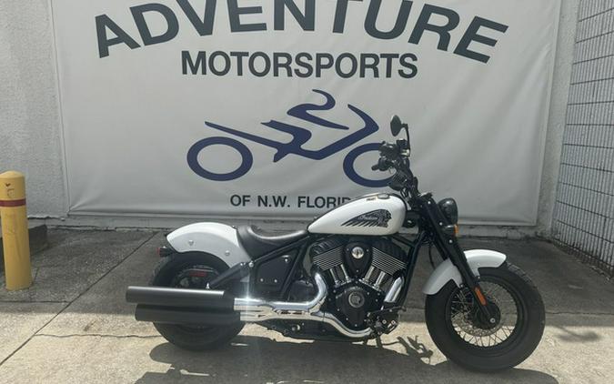 2024 Indian Chief Bobber ABS Ghost White Metallic Smoke