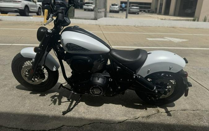 2024 Indian Chief Bobber ABS Ghost White Metallic Smoke