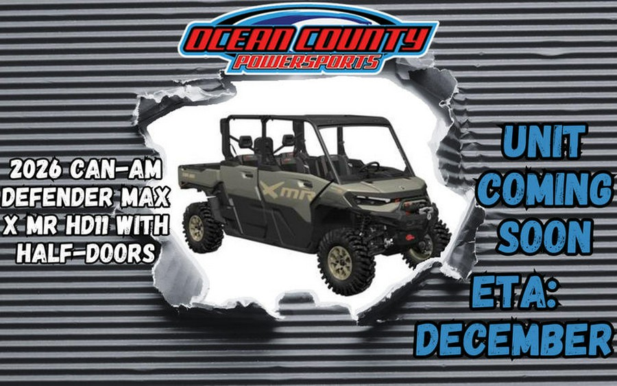 2026 Can-Am® Defender MAX X mr HD11 with half-doors