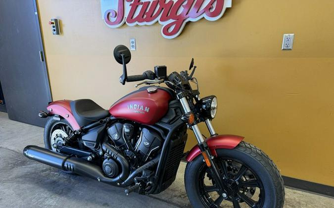 2025 Indian Scout Bobber Limited Sunset Red Smoke