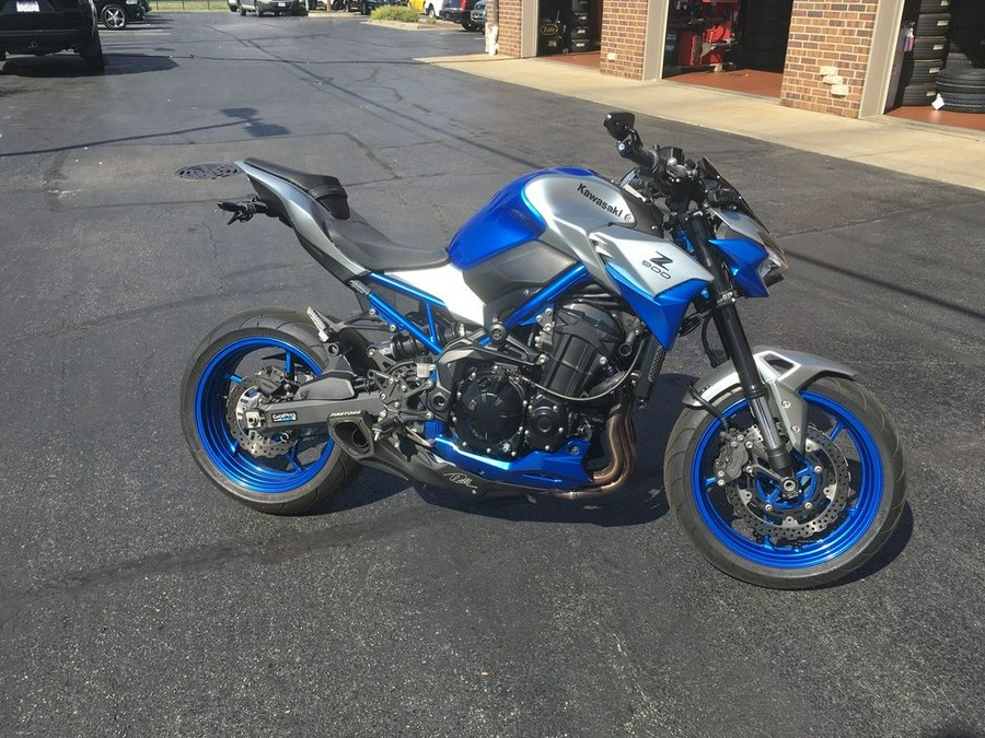 2020 Kawasaki Z900 ABS Candy Plasma Blue/Metallic Silver
