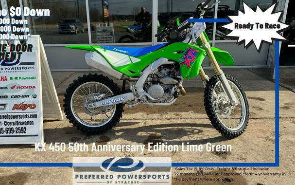 2024 Kawasaki KX 450 50th Anniversary Edition Lime Green