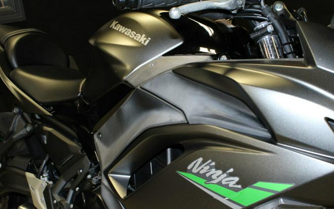 2024 Kawasaki Ninja 650 Metallic Matte Dark GrayMetallic Spark