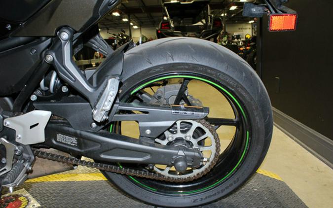 2024 Kawasaki Ninja 650 Metallic Matte Dark GrayMetallic Spark