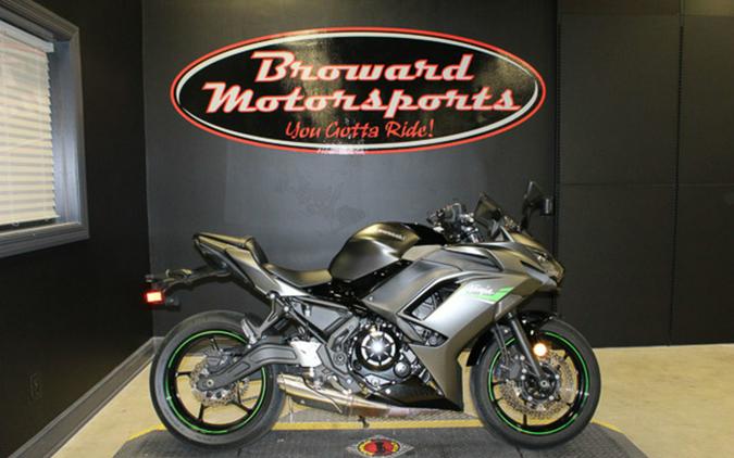 2024 Kawasaki Ninja 650 Metallic Matte Dark GrayMetallic Spark