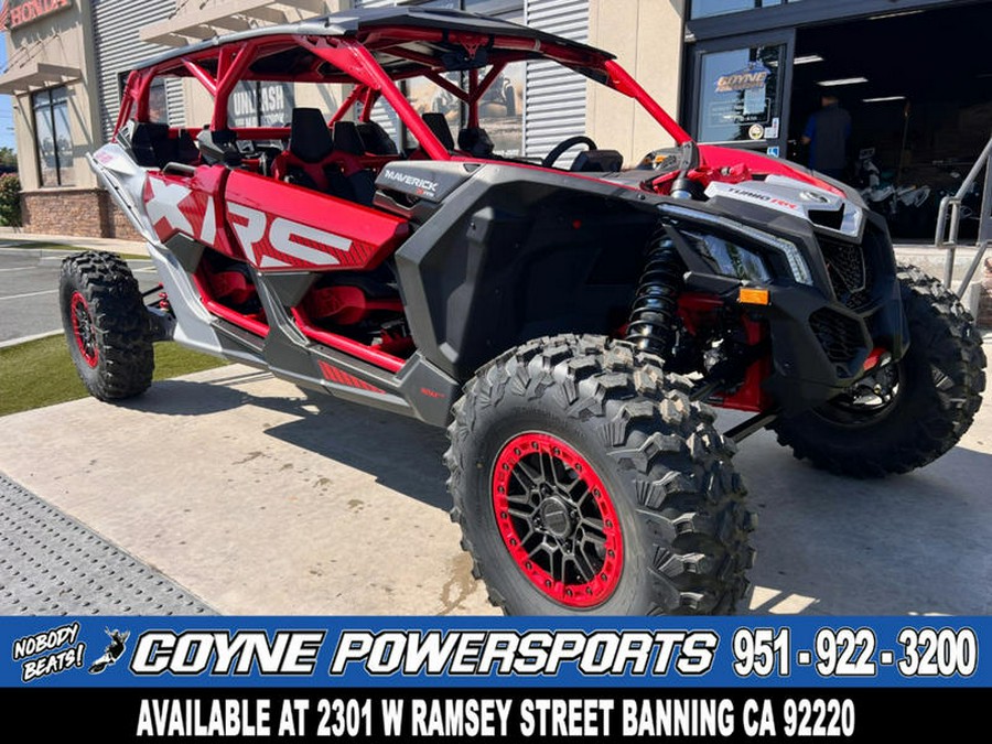 2025 Can-Am® Maverick X3 Max X RS Turbo RR With Smart-Shox Fiery Red & Hyper Silver