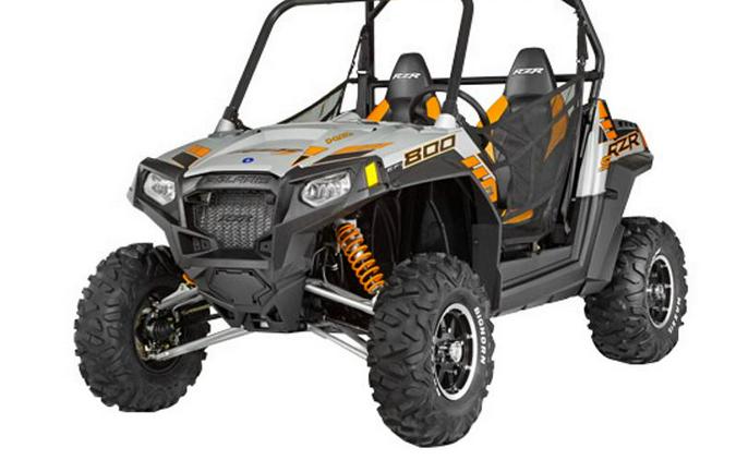 2014 Polaris® RZR® S 800 EPS Fox Liquid Silver LE