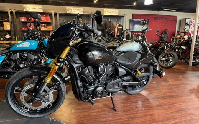 2026 Indian Motorcycle® 101 Scout® Black Crystal with Super Graphite