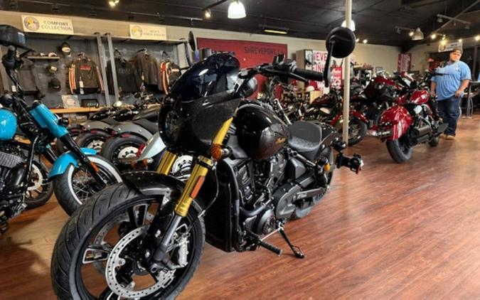 2026 Indian Motorcycle® 101 Scout® Black Crystal with Super Graphite