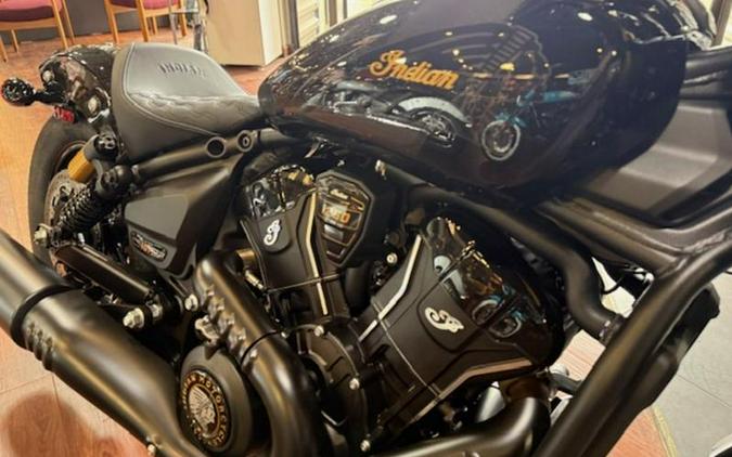 2026 Indian Motorcycle® 101 Scout® Black Crystal with Super Graphite