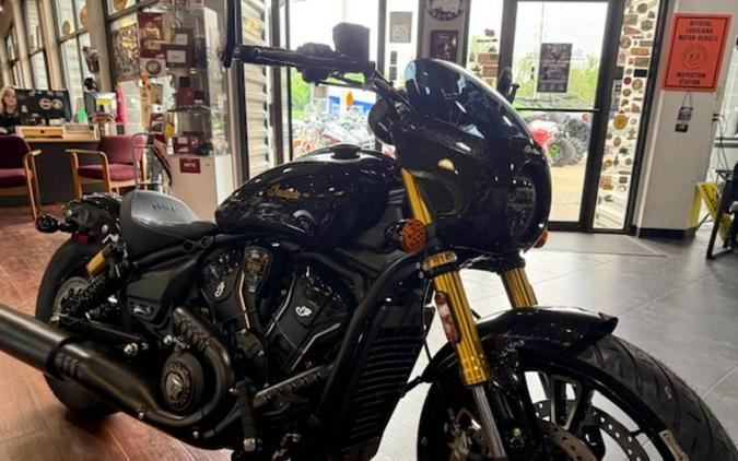 2026 Indian Motorcycle® 101 Scout® Black Crystal with Super Graphite