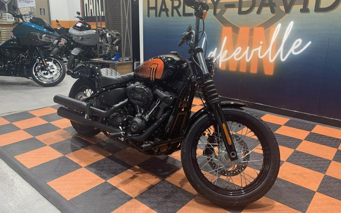 USED 2021 HARLEY-DAVIDSON STREET BOB 114 FXBBS FOR SALE NEAR LAKEVILLE, MN
