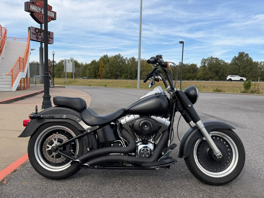 2010 Harley-Davidson Fat Boy Lo Black Denim