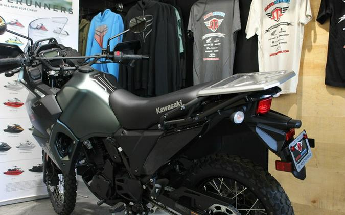 2025 Kawasaki KLR 650 Metallic Matte Old School Green