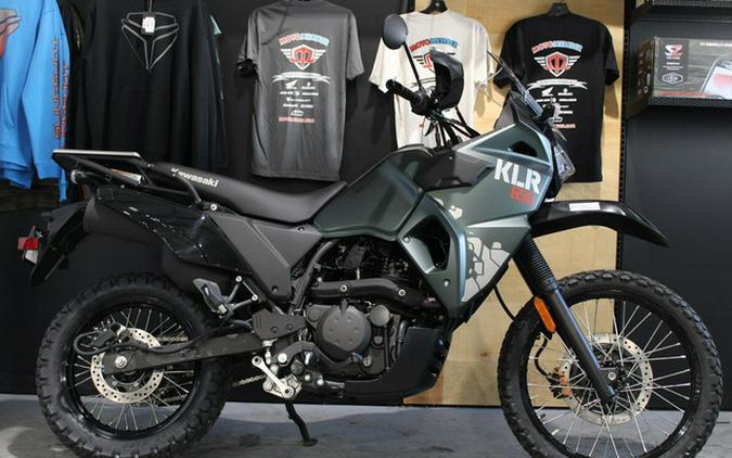 2025 Kawasaki KLR650 Metallic Matte Old School Green ABS