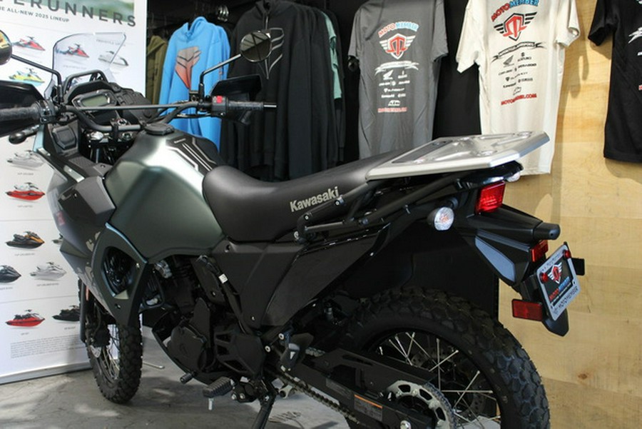 2025 Kawasaki KLR650 Metallic Matte Old School Green ABS