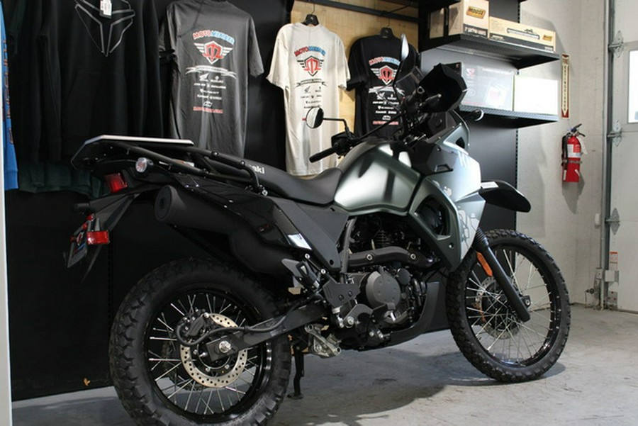2025 Kawasaki KLR650 Metallic Matte Old School Green ABS
