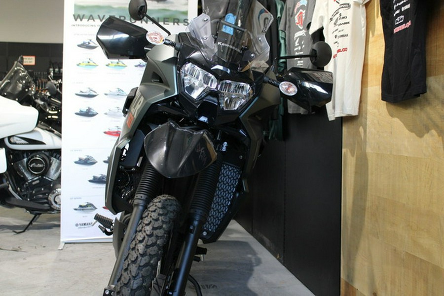 2025 Kawasaki KLR650 Metallic Matte Old School Green ABS