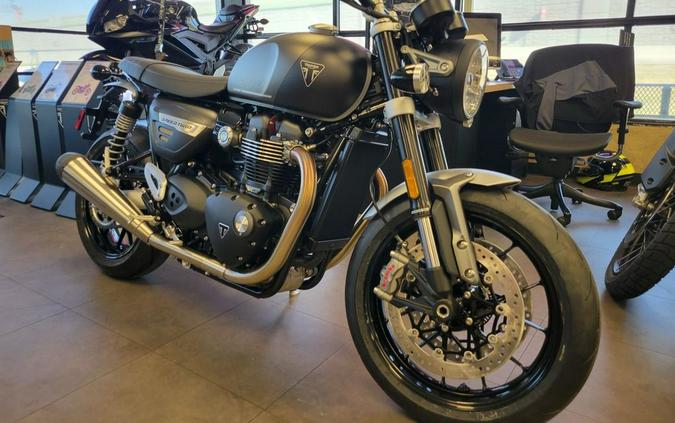 2024 Triumph Speed Twin 1200 Matte Ironstone/Matte Storm Grey