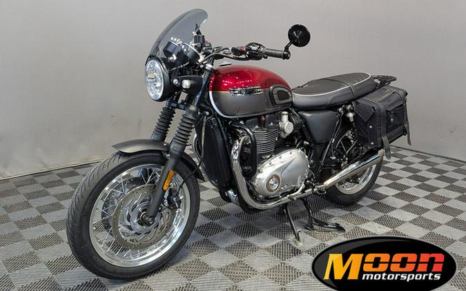 2022 Triumph Bonneville T120 Cordovan RedSilver Ice