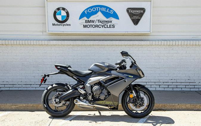 2025 Triumph Daytona 660 Satin Granite/Satin Black