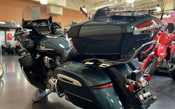 2026 Indian Pursuit Limited 112 W/Powerband Audio Cascade Green With Black Metallic