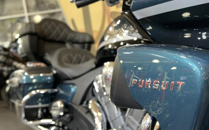 2026 Indian Pursuit Limited 112 W/Powerband Audio Cascade Green With Black Metallic