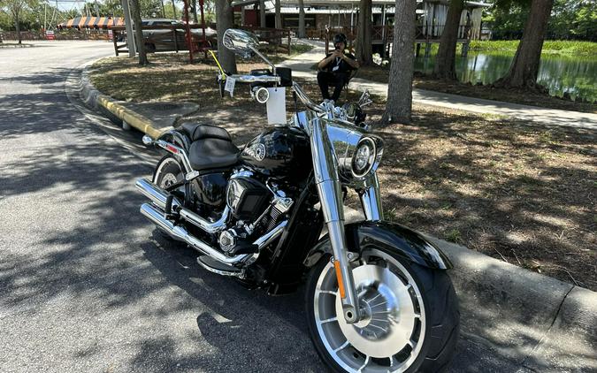 2026 Harley-Davidson® Fat Boy® Vivid Black Chrome Trim