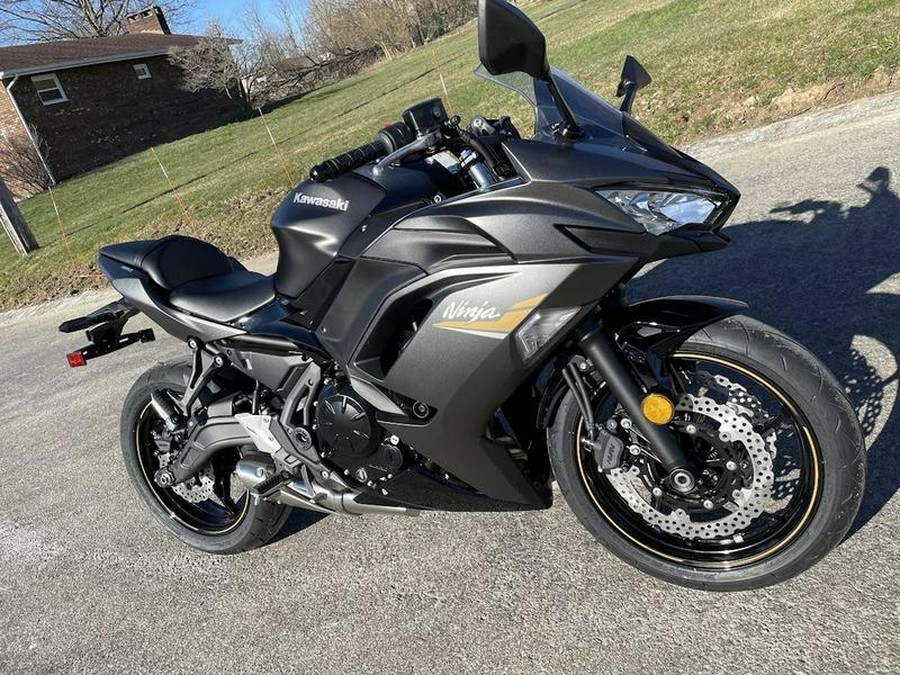 2023 Kawasaki Ninja® 650 Metallic Matte Graphenesteel Gray/Ebony for