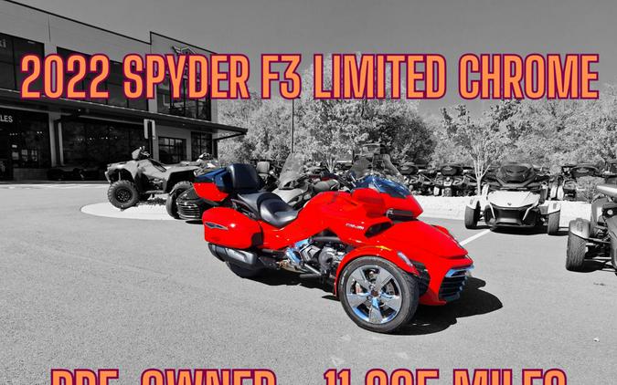 2022 Can-Am® Spyder F3 Limited Chrome - Pre-Owned